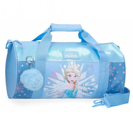 DISNEY | Sac de voyage enfant La Reine des Neiges "Magic Ice" bleu | Bagage fille dessin animé princesse