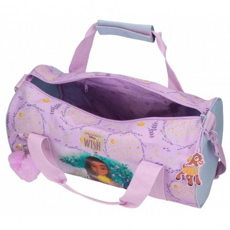 DISNEY | Sac de voyage enfant Wish "Watch us shine" violet | Bagage sport loisirs fille original pas cher