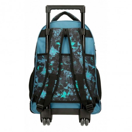 Sac à dos à roulettes ROLL ROAD "Soccer" | Cartable trolley garçon imprimé foot Sac à dos à roulettes ROLL ROAD "Soccer" | Cartable trolley garçon imprimé foot