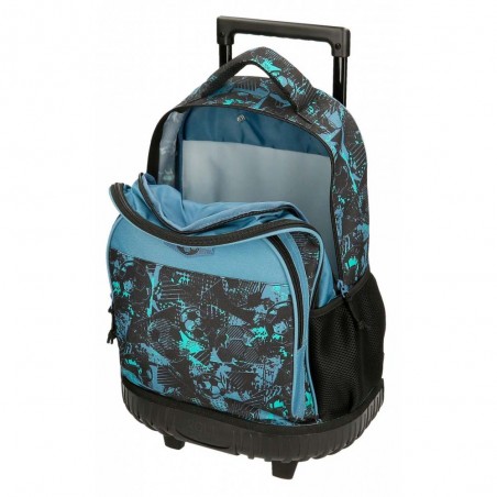 Sac à dos à roulettes ROLL ROAD "Soccer" | Cartable trolley garçon imprimé foot Sac à dos à roulettes ROLL ROAD "Soccer" | Cartable trolley garçon imprimé foot