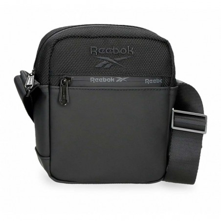 Sacoche homme REEBOK "Roger" noir | Pochette porté croisé toile enduite style sportif