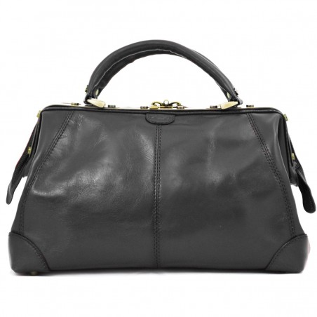 Sac à main Cuir de vachette Diligence - Noir Sac à main Cuir de vachette Diligence - Noir