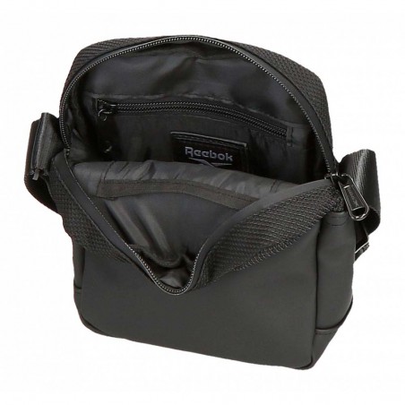 Sacoche homme REEBOK "Roger" noir | Pochette porté croisé toile enduite style sportif Sacoche homme REEBOK "Roger" noir | Pochette porté croisé toile enduite style sportif