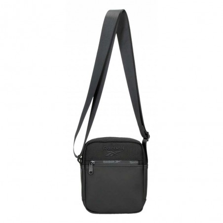 Sacoche homme REEBOK "Roger" noir | Pochette porté croisé toile enduite style sportif