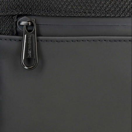 Sacoche homme REEBOK "Roger" noir | Pochette porté croisé toile enduite style sportif Sacoche homme REEBOK "Roger" noir | Pochette porté croisé toile enduite style sportif