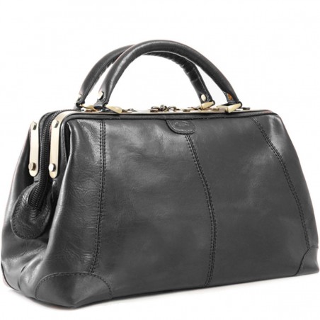 Sac à main Cuir de vachette Diligence - Noir Sac à main Cuir de vachette Diligence - Noir
