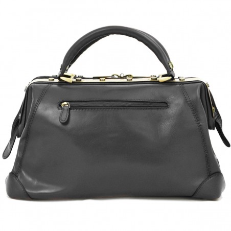 Sac à main Cuir de vachette Diligence - Noir Sac à main Cuir de vachette Diligence - Noir