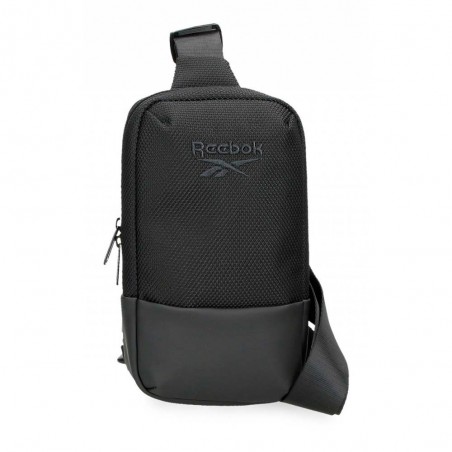 Sac mono-bretelle homme REEBOK "Roger" noir | Sacoche holster style sportif pas cher