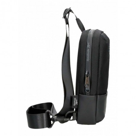 Sac mono-bretelle homme REEBOK "Roger" noir | Sacoche holster style sportif pas cher