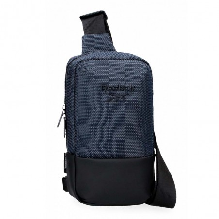 Sac mono-bretelle homme REEBOK "Roger" marine | Sacoche holster style sportif pas cher