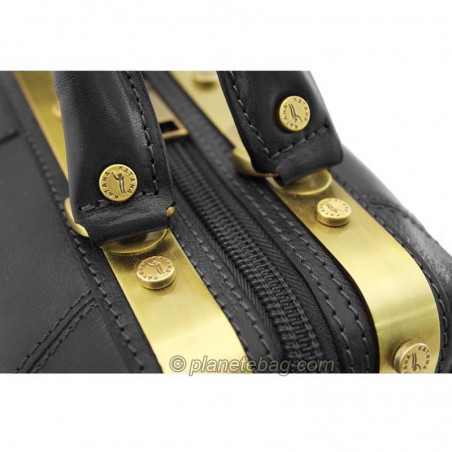 Sac à main Cuir de vachette Diligence - Noir Sac à main Cuir de vachette Diligence - Noir
