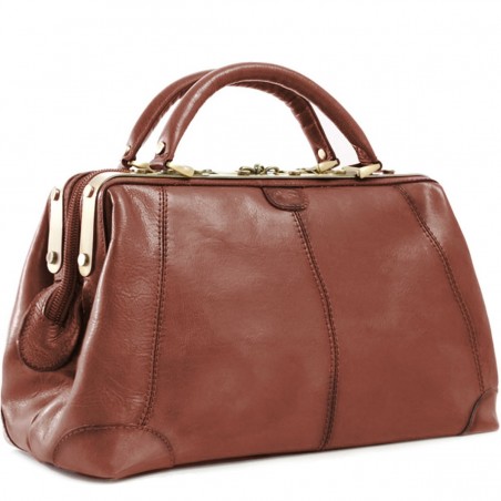 Sac à main Cuir de vachette Diligence - Marron Sac à main Cuir de vachette Diligence - Marron