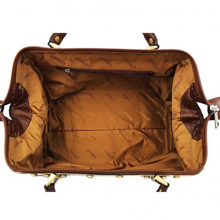 Sac à main Cuir de vachette Diligence - Marron Sac à main Cuir de vachette Diligence - Marron