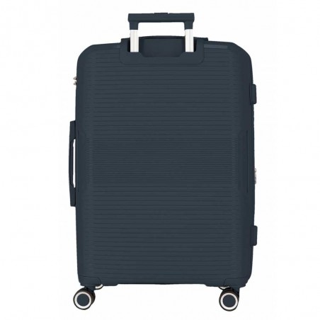 Valise soute 78 cm extensible MOVOM "Inari" marine | Grande valise coque rigide pas chère