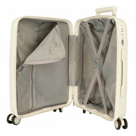 Valise cabine MOVOM "Inari" blanc | Bagage petit format 4 roues coque rigide pas cher