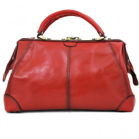 Sac à main Cuir de vachette Diligence - Rouge Sac à main Cuir de vachette Diligence - Rouge