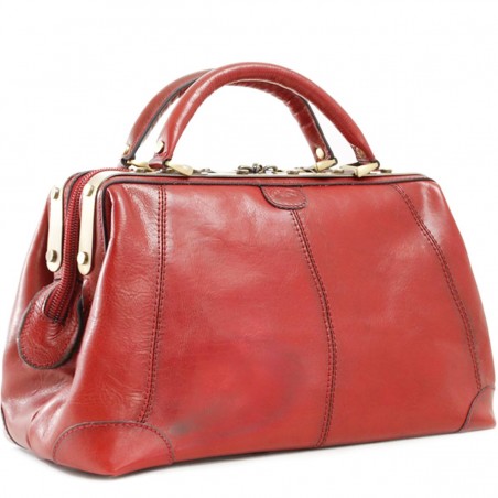 Sac à main Cuir de vachette Diligence - Rouge Sac à main Cuir de vachette Diligence - Rouge