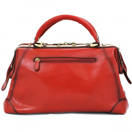 Sac à main Cuir de vachette Diligence - Rouge Sac à main Cuir de vachette Diligence - Rouge