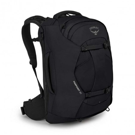 OSPREY | Sac à dos homme Farpoint® 40 noir | Sac à dos de voyage haute qualité taille cabine