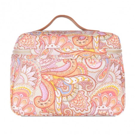 Vanity case OILILY "Coco" Paisley sand dollar | Beauty case grande trousse de toilette femme qualité originale