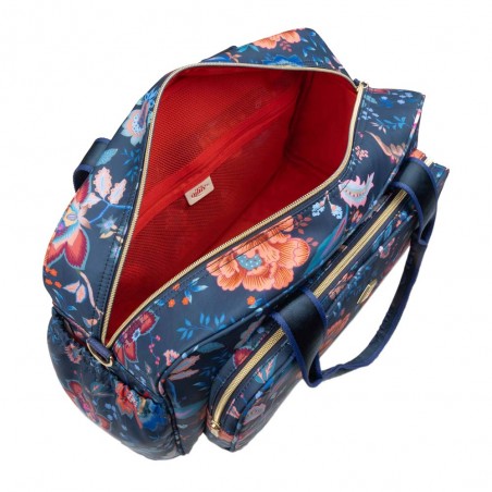 Sac à langer OILILY "Bibi" Colour Bomb bleu iris | Sac maternité avec matelas à langer haute qualité original