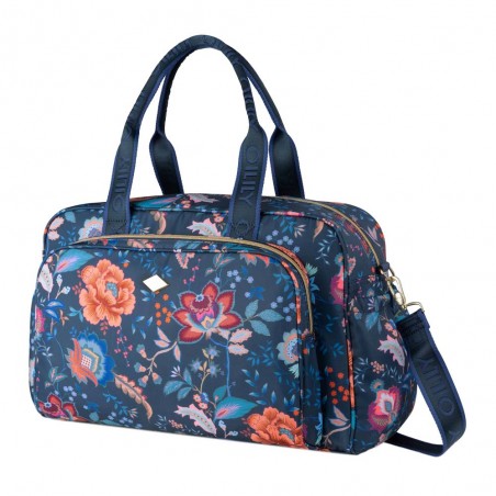 Sac à langer OILILY "Bibi" Colour Bomb bleu iris | Sac maternité avec matelas à langer haute qualité original