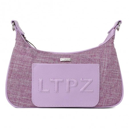 Sac porté épaule LES TROPEZIENNES "Sarek" mauve | Sac bandoulière femme original violet