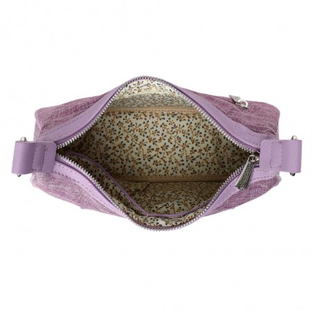 Sac porté épaule LES TROPEZIENNES "Sarek" mauve | Sac bandoulière femme original violet Sac porté épaule LES TROPEZIENNES "Sarek" mauve | Sac bandoulière femme original violet