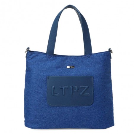 Sac porté main LES TROPEZIENNES "Sarek" bleu | Sac femme original avec bandoulière pas cher