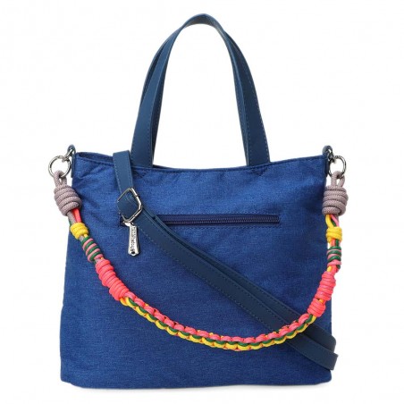 Sac porté main LES TROPEZIENNES "Sarek" bleu | Sac femme original avec bandoulière pas cher Sac porté main LES TROPEZIENNES "Sarek" bleu | Sac femme original avec bandoulière pas cher
