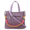 Sac porté main LES TROPEZIENNES "Sarek" mauve | Sac femme original avec bandoulière pas cher Sac porté main LES TROPEZIENNES "Sarek" mauve | Sac femme original avec bandoulière pas cher