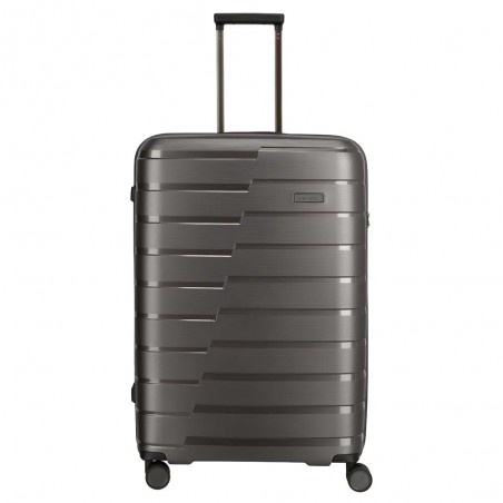 Valise soute L TRAVELITE "Air Base" anthracite | Grande valise 77cm 105L 4 roues coque solide qualité allemande