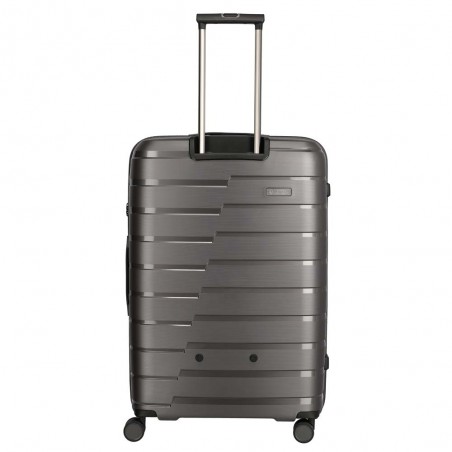 Valise soute L TRAVELITE "Air Base" anthracite | Grande valise 77cm 105L 4 roues coque solide qualité allemande