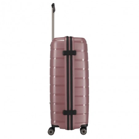 Valise soute L TRAVELITE "Air Base" lilas | Grande valise 77cm 105L 4 roues coque solide qualité allemande