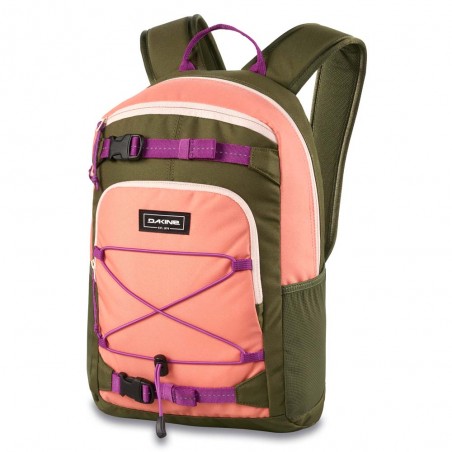 Sac à dos enfant DAKINE "Kids Grom" 13L jungle punch | Sac scolaire loisirs école primaire randonnée vacances garanti à vie