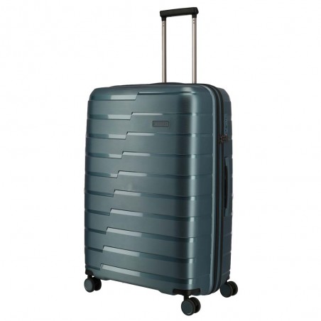 Valise soute L TRAVELITE "Air Base" bleu glacé | Grande valise 77cm 105L 4 roues coque solide qualité allemande