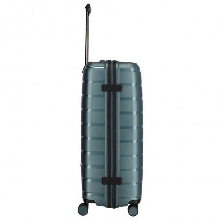 Valise soute L TRAVELITE "Air Base" bleu glacé | Grande valise 77cm 105L 4 roues coque solide qualité allemande