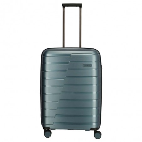 Valise soute M TRAVELITE "Air Base" bleu glacé | Valise 67cm extensible 4 roues coque solide qualité allemande