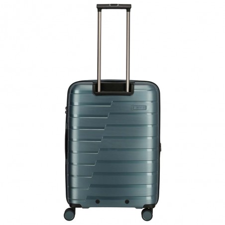 Valise soute M TRAVELITE "Air Base" bleu glacé | Valise 67cm extensible 4 roues coque solide qualité allemande