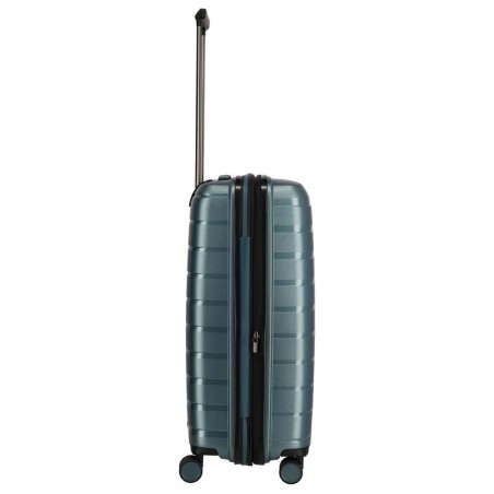 Valise soute M TRAVELITE "Air Base" bleu glacé | Valise 67cm extensible 4 roues coque solide qualité allemande