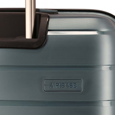 Valise soute M TRAVELITE "Air Base" bleu glacé | Valise 67cm extensible 4 roues coque solide qualité allemande