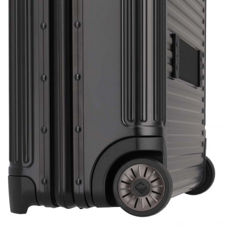 Pilot case aluminium TRAVELITE "Next" noir | Bagage business mallette métal haute qualité sécurisée