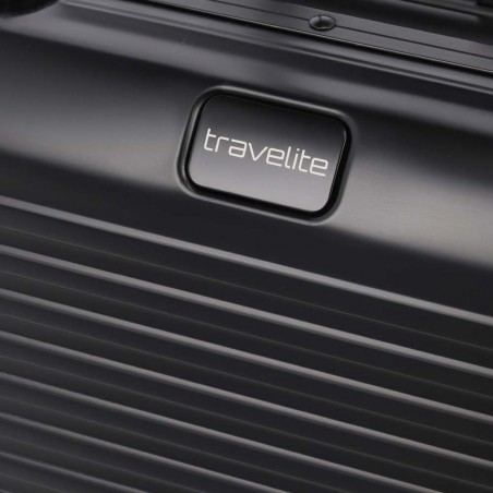 Pilot case aluminium TRAVELITE "Next" noir | Bagage business mallette métal haute qualité sécurisée