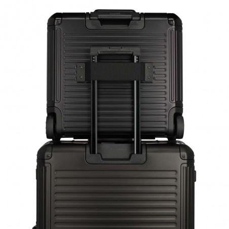 Pilot case aluminium TRAVELITE "Next" noir | Bagage business mallette métal haute qualité sécurisée