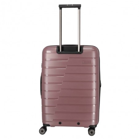 Valise soute M TRAVELITE "Air Base" lilas | Valise 67cm extensible 4 roues coque solide qualité allemande