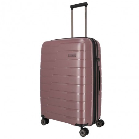 Valise soute M TRAVELITE "Air Base" lilas | Valise 67cm extensible 4 roues coque solide qualité allemande