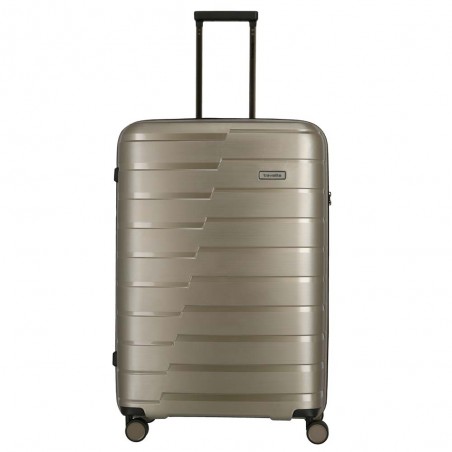 Valise soute L TRAVELITE "Air Base" champagne | Grande valise 77cm 105L 4 roues coque solide qualité allemande