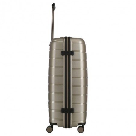 Valise soute L TRAVELITE "Air Base" champagne | Grande valise 77cm 105L 4 roues coque solide qualité allemande