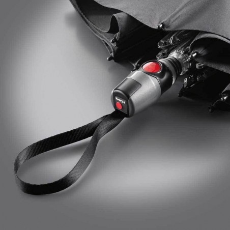 KNIRPS | Parapluie pliant "T200 Medium Duomatic" pencil black | Parapluie femme ouverture fermeture automatique solide