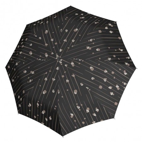 KNIRPS | Parapluie pliant "T200 Medium Duomatic" pencil black | Parapluie femme ouverture fermeture automatique solide